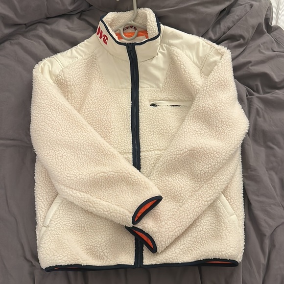 White Sherpa Tommy Hilfiger Jacket - Picture 6 of 7